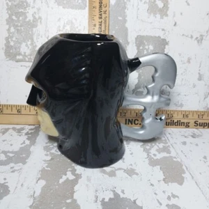 BATMAN FOREVER Batarang Henkel PORZELLAN Kaffeebecher Teetasse Stein Schwarz Silber - Bild 1 von 5