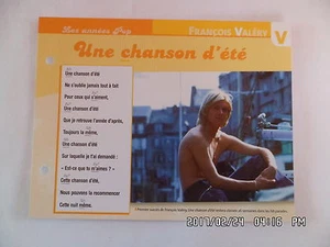 KARTE STECKVERGNÜGEN ZU SINGEN FRANCOIS VALERY EIN SOMMERLIED - Bild 1 von 1