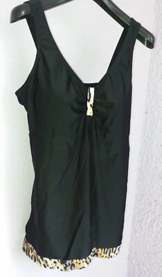 MARITIM Badekleid / Badeanzug NEU Gr. 50 C 56C unterfüttert schwarz & bunt - Bild 1 von 4