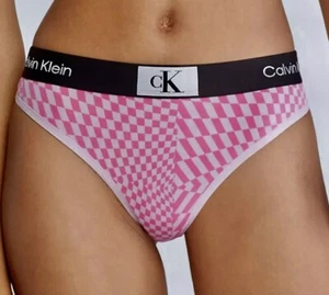 Braguita de bikini Calvin Klein 1996 moderna de algodón rosa negro gris para mujer M 6 L 7 XL 8 - Imagen 1 de 9