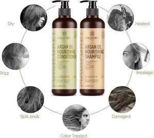 MagiForet Argan Oil Shampoo and Conditioner Set, 2-Pack, 500ml Each - Picture 1 of 4