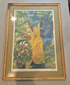 Reuven (Zelicovici) Rubin SIGNIERTE Lithographie Abraham und die drei Engel gerahmt  - Bild 1 von 21