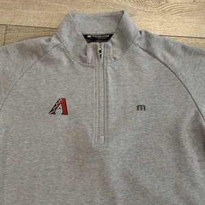 Travis Mathew MLB Arizona Diamondbacks Golf Sweater Pullover Mens Medium Grey - Picture 1 of 9