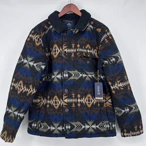 Roark x Pendleton Axeman Jacket Mens L Southwest Aztec Wool Fleece Lining NEW - Picture 1 of 21