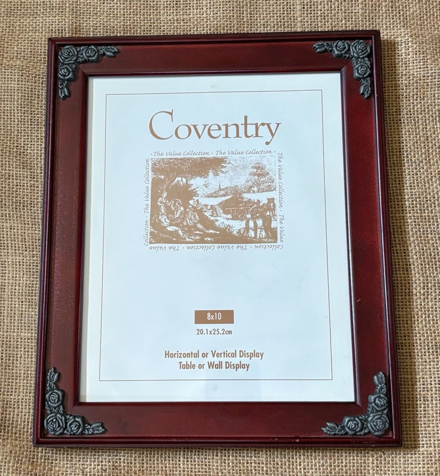 Marco de fotos floral rojo profundo tiene capacidad para 8 X 10 núcleo de casa de campo romance oscuro Foto 1 de 4