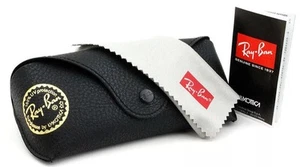 Ray ban Leather Pouch Universal Soft Sunglasses Case w/ Cleaning Cloth - Picture 1 of 5