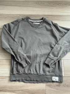 Vintage Y2K Russell Athletic Men's Crewneck Sweatshirt Gray Size XL Distressed - Imagen 1 de 8