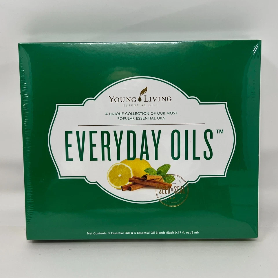 Young Living Everyday Oils Collection of 10 5 EO and 5 EOB NEW with Blends - Image 1 of 4