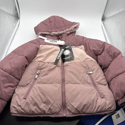 Chaqueta de Invierno DKNYGirls Chaqueta Puffer Reversible con Forro de Vellón Talla 6X Nueva con Etiquetas Foto 1 de 4