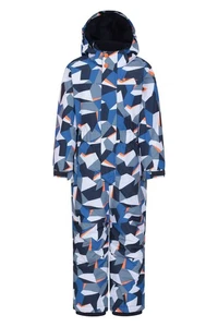 Mountain Warehouse Cloud Print Kids All In One Snowsuit Waterproof Fleece Lined - Picture 1 of 87