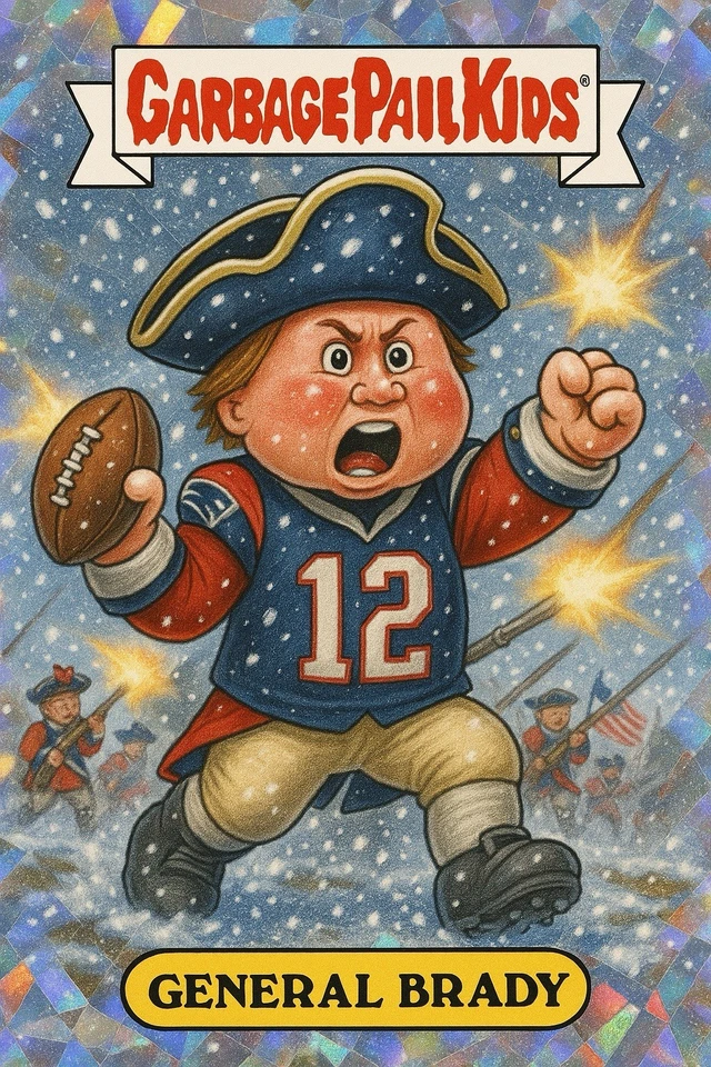 Tarjeta personalizada GPK Brady General Brady Tom Patriots Nueva Inglaterra Foto 1 de 1
