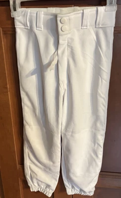 Pantalones blancos Franklin Deluxe de béisbol-softbol - talla juvenil pequeña. Cintura 22-24 Foto 1 de 4