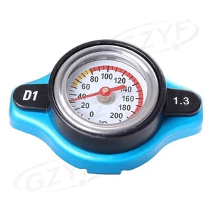 Universal 1.3 Bar Kühlerdeckel Radiator Cap mit Thermometer Temperatur Messgerät - Picture 1 of 10