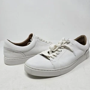 Scarpe sneakers basse Frye Ivy stringate bianche in pelle flat da donna taglia 11 - Foto 1 di 7
