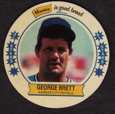 GEORGE BRETT 1989 Master Bread DISC No. 9 Kansas City Royals Rare!