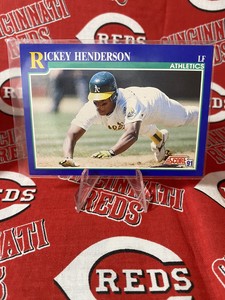 1991 Score Rickey Henderson #10 HOF