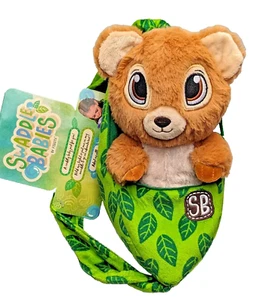 Bear Swaddle Babies Plush Toy 10 inch Baby Sling Carrier NWT - Picture 1 of 2