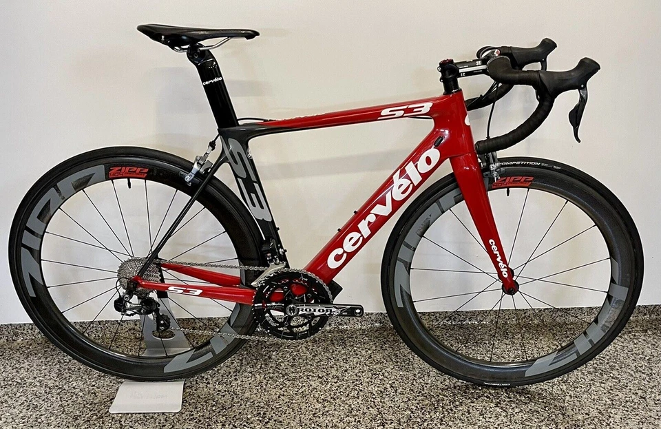 ОЧЕНЬ ЧИСТЫЙ!! Cervelo S3 Shimano Ultegra Di2 с карбоновыми колесами Zipp 404 54 см - Изображение 1 из 4