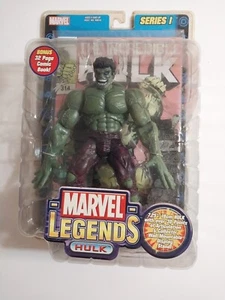 Marvel Legends Incredible Hulk Series 1 Action Figure 2002 Toy Biz w/ Comic Book - Picture 1 of 12
