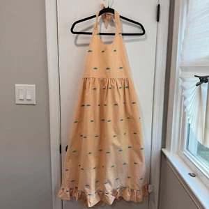 Lolly Wolly Doodle Halter Dress Turtle Print Ruffle Hem Sleeveless Size 12 - Picture 1 of 8