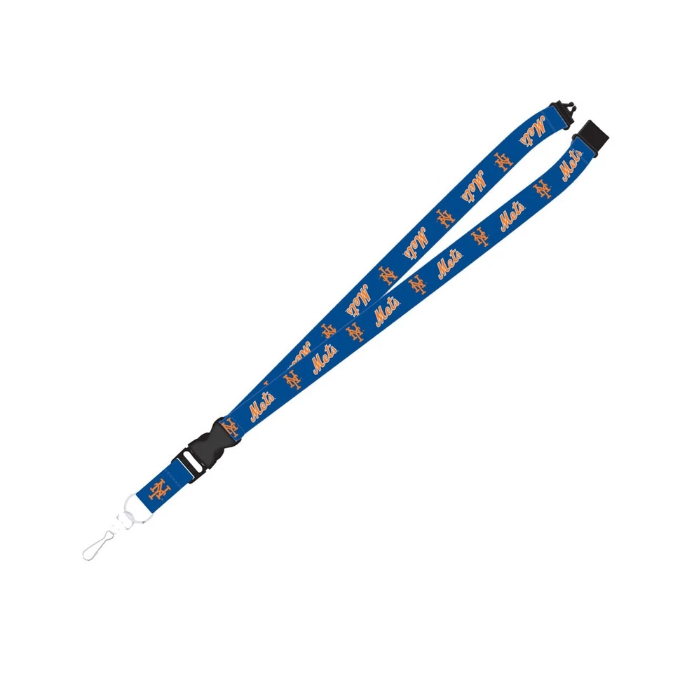 New York Mets Lanyard 24'' Breakaway with Key Clip - Alternate NY Logo Style - Image 1 of 1