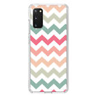 Clear Case for Galaxy S (Pick Model) Pastel Chevron Wave Stripes