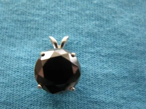 3.11ct 100% REAL EARTH MINED NATURAL BLACK DIAMOND NECKLACE, CERTIFICATE,PENDANT - Picture 1 of 10