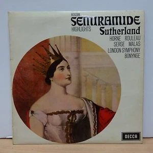 SET 391 ROSSINI Semiramide Highlights LSO BONYNGE DECCA STEREO LP EX - Picture 1 of 5