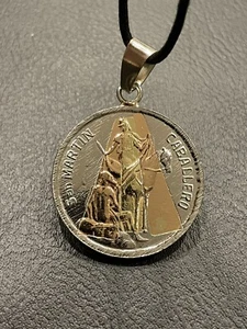 San Martin Caballero- St.Martin Of Tours-Tetragrammaton - Pentagram Star Pendant - Picture 1 of 4
