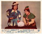Carte de lobby originale Jack and the Beanstalk bourgeon abbott Costello poulet œufs en or