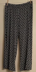 Peter Nygard Women's XL Palazzo Pull-On Wide Leg Pants Stretch Elastic Waist - Picture 1 of 15
