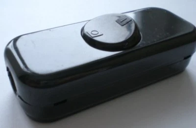 Wippschalter, Schnurschalter, Kopp, schwarz - Bild 1 von 2