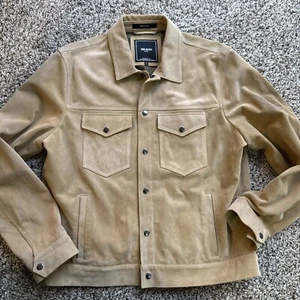 Chaqueta Dylan de gamuza para hombre Todd Snyder en capuchino grande - Imagen 1 de 9
