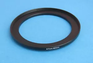 67mm to 82mm Step Up Step-Up Ring Camera Filter Adapter Ring 67-82mm - Picture 1 of 2
