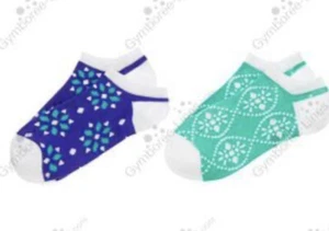 Gymboree Girls M 7-8 "Sparkle Safari" 2 pack Socks Batik Print Shoe sz 13-2 NWT - Picture 1 of 1