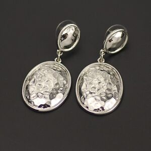 fashion Chico's jewelry polished silver tone woman earrings stud drop dangle 