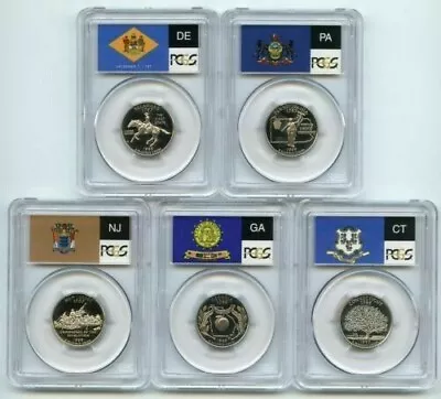 1999 S Clad State Quarter Set PCGS PR69DCAM - Image 1 of 2