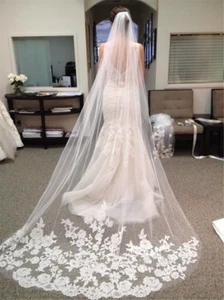 Hochzeit Brautschleier 3 Meter Schleier Braut weißcreme weiß/ivory - Bild 1 von 1