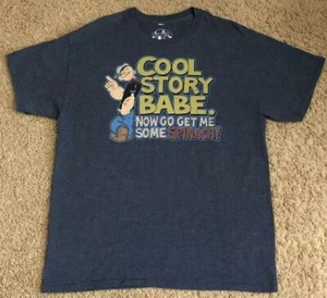 Popeye Cool Story Babe. Now Go Get Me Some Spinat T-Shirt Gr. L - Bild 1 von 4