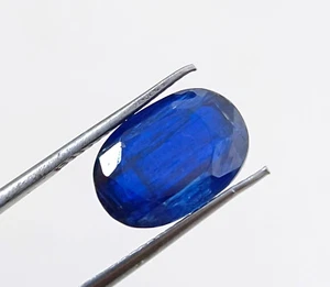 Cianite blu naturale non trattata forma ovale non riscaldata pietra preziosa sfusa S16 - Foto 1 di 12