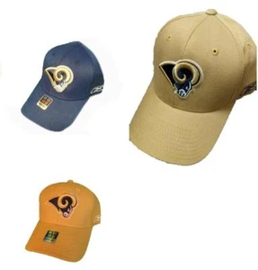 New Los Angeles Rams Mens Size OSFA Reebok Tan or Navy Flexfit Sideline Hat $22 - Picture 1 of 15