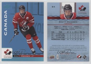 2017 Upper Deck Team Canada Juniors Blue Spectrum Brett Howden #84