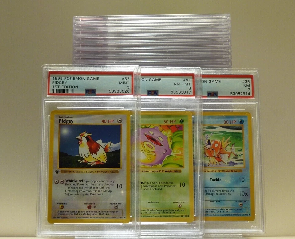 Pokemon 1st Edition Limited Base Set SHADOWLESS PSA 7, 8 & 9 Singles - Image 1 of 1