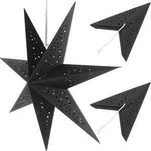 3 PCS Christmas Paper Star Lantern Lampshade 3D Paper Star Hanging Decoration 6 - Picture 1 of 9