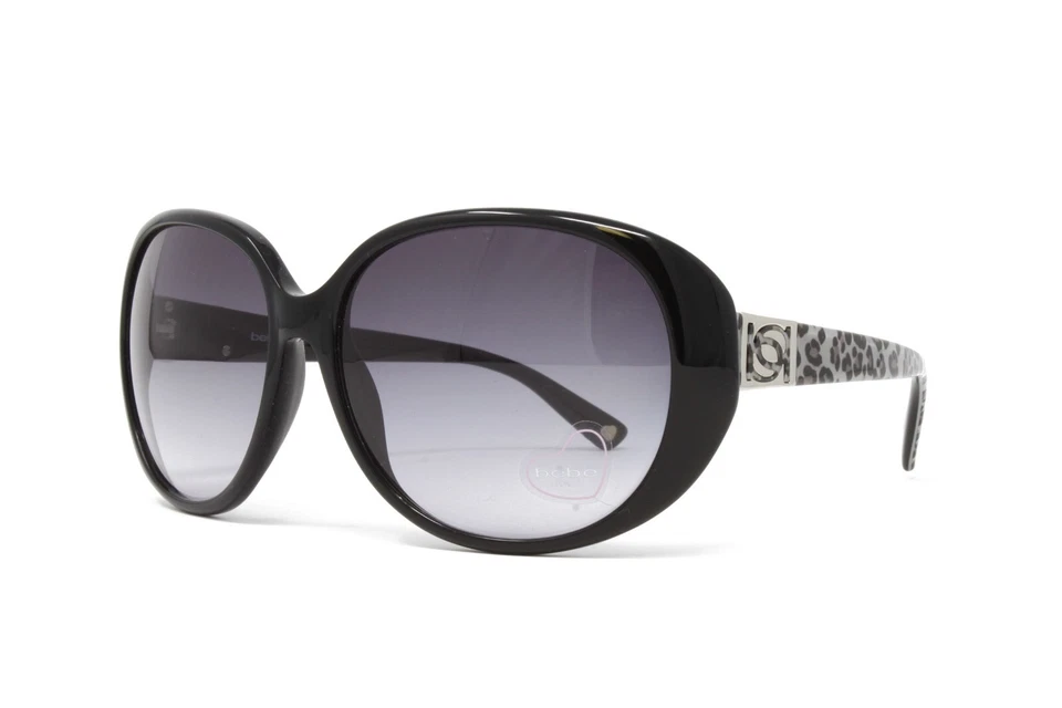 Bebe Women's Fashion Sunglasses BB7055 001 Jet Black 59mm Grey Gradient Lens NEW - Image 1 of 4