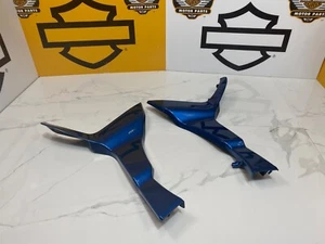 OEM 15-23🔥Genuine Harley Road Glide Chin Spoiler Side Fairing Plates Only🔥 - Picture 1 of 11