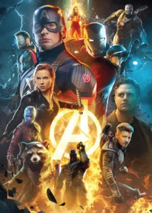 AVENGERS ENDGAME Film - Promo-Karte 6 - Iron Man Captain America Hawkeye Thor - Bild 1 von 2