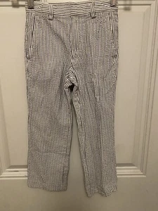 Nordstrom Seersucker Pants Boys Sz 5 Blue White Striped - Picture 1 of 4