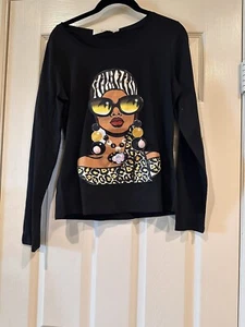 Women’s long sleeve graphic t shirt size L - Picture 1 of 4
