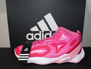 Scarpe da basket Adidas Exhibit A Mid rosa Lightstrike nuove con scatola da uomo GW7939 taglia 12,5 - Foto 1 di 5